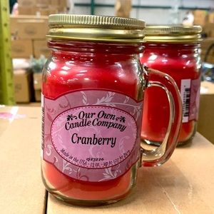 Our Own Candle Company Cranberry 13 oz Candle, 100 hour burn